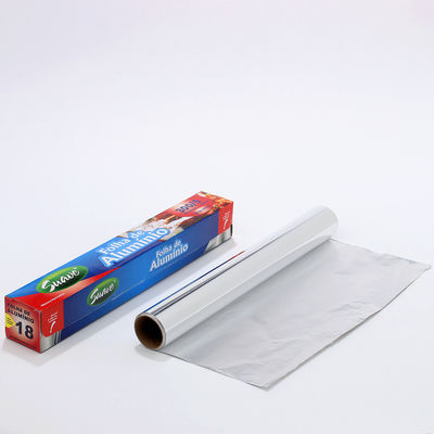 Customized Logo Silver 8011 Household Aluminum Foil Roll for Food Packaging and Cooking