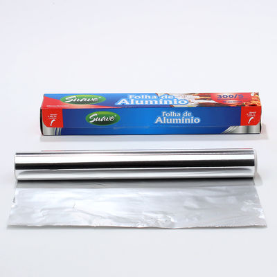 Customized Logo Silver 8011 Household Aluminum Foil Roll for Food Packaging and Cooking