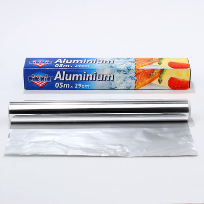 Customized Logo Silver 8011 Household Aluminum Foil Roll for Food Packaging and Cooking