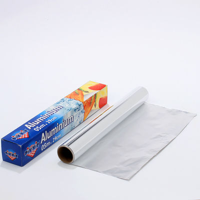 Customized Logo Silver 8011 Household Aluminum Foil Roll for Food Packaging and Cooking