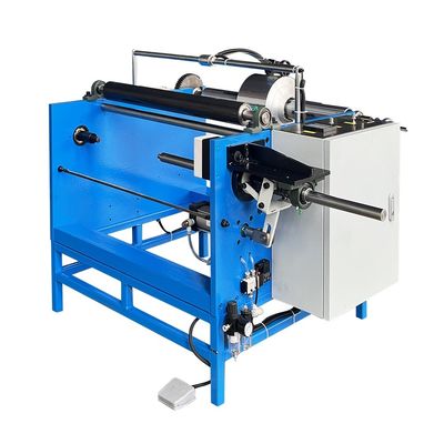 Home 350 KG Load Capacity Manual Stretch Film Roll Rewinder with Aluminum Foil Slitting