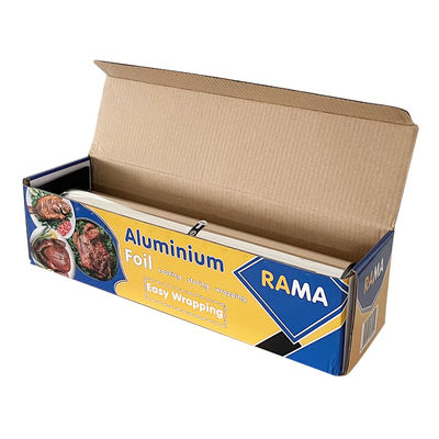 8011 Alloy Soft Temper Kitchen Food Baking Foil Roll With Plastic Holder And Cutter