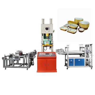 Aluminum Foil Restaurant Takeout Container Making Machine with Pneumatic Power Source