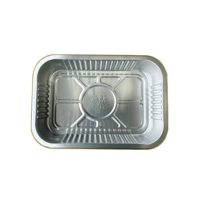 Aluminum Sealable Smooth Wall Heat Sealing Food Packaging Foil Container Lunch Box