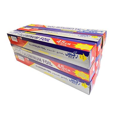 Kitchen Customized Length 8011 Household Aluminum Foil Wrapping Paper Roll Custom Logo