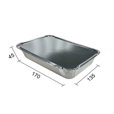 Aluminium Foil Container Tray With Lid Custom Order Accepted HEIGHT Customizable
