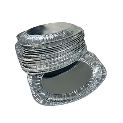 Large Roasting Container Food Grade Disposable Oval Aluminum Foil Turkey Tray for BBQ
