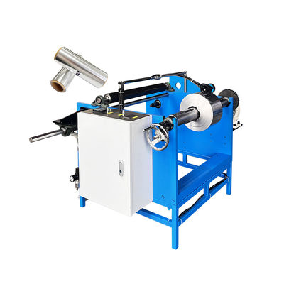 350 KG Single Shaft Manual Silicon Baking Paper Aluminum Foil Roll Rewinding Machine