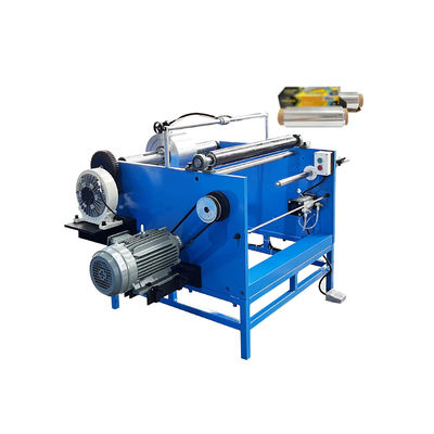350 KG Single Shaft Manual Silicon Baking Paper Aluminum Foil Roll Rewinding Machine