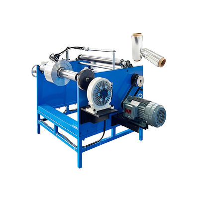 350 KG Single Shaft Manual Silicon Baking Paper Aluminum Foil Roll Rewinding Machine