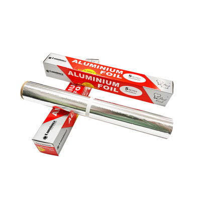 Soft Temper Custom Logo Aluminium Foil Roll for Oven Baking/BBQ in Customized Length