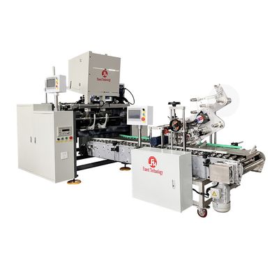 Short Label and Hot Glue System 4400*1500*2200mm Aluminum Foil Roll Rewinding Machine