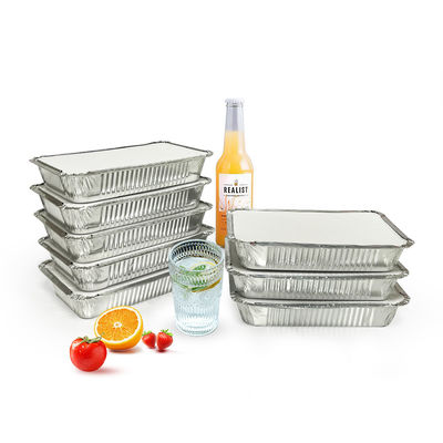 Small Aluminum Foil Food Packing Box Tray Container for Portion Control and Freshness