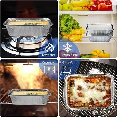 Disposable Special Feature Aluminum Foil Containers for Christmas Catering Meal Prep
