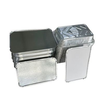 Disposable Aluminum Foil Takeout Trays Recyclable Restaurant Takeaway Containers