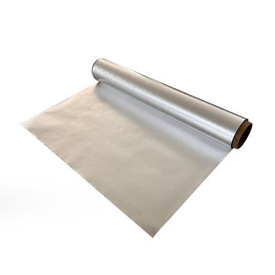 Customized Logo Kitchen Silver Embossed Aluminium Foil Roll With Sheet Cutter