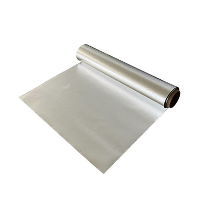 Customized Logo Kitchen Silver Embossed Aluminium Foil Roll With Sheet Cutter