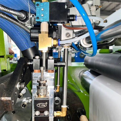 4 Shafts Aluminium Foil Roll Rewinding Machine With Short Label Ending Electric Driven