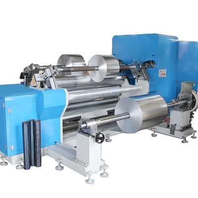 Food Shop 3700 *1800*1500mm Automatic Aluminum Foil Slitting And Rewinding Machine