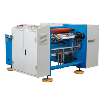 Household Aluminum Foil Roll Rewinding Cutting Embossing Machine with 3KW Power and Good