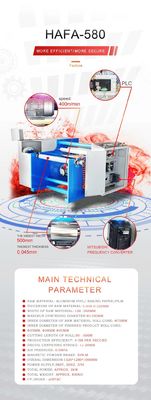 Convenient Aluminum Foil Semi Automatic Rewinding Machine for BBQ Case Packaging Type