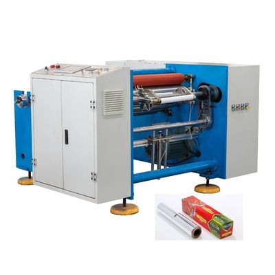 Semi-Automatic Aluminium Foil Rewinding Machinery With 20mm Decoil Centering Stroke