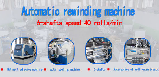 2500 KG Automatic Aluminum Foil Rewinding Machine with Siemens PLC Control System